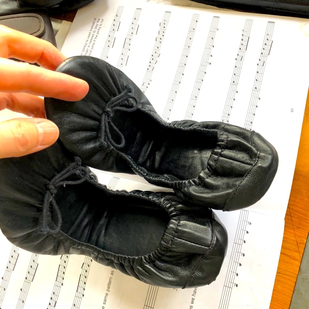 COPY - Gap leather travel ballet flats.